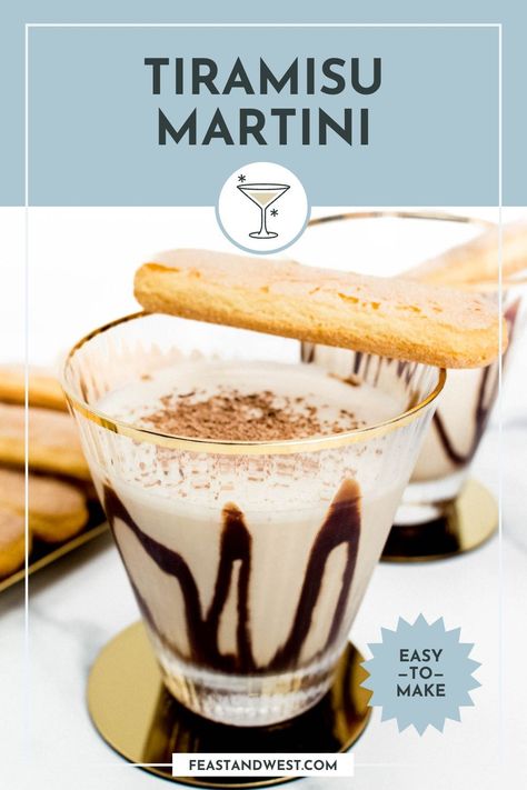 Shake up a Tiramisu Martini as an after-dinner drink. With brandy plus chocolate and coffee liqueurs, it makes a delicious dessert cocktail. Tiramisu Martini, Frozen Drinks Alcohol, Liqueur Drinks, Frozen Cocktail, Baking Tips And Tricks, Frozen Drink, Ice Cream Chocolate, After Dinner Drinks, 2023 Travel