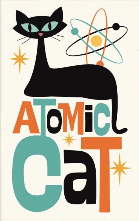 Atomic Era Aesthetic, 50s Atomic Design, Space Age Illustration, Space Age Graphic Design, The Jetsons Aesthetic, Jetsons Aesthetic, Atomic Age Aesthetic, Graphic Challenge, Atomic Age Art