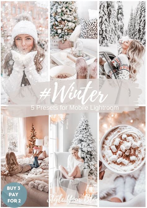 Winter Family Photoshoot, Winter Presets, Aesthetic Vsco, Winter Photoshoot, Winter Photo, Winter Photos, Christmas Photography, Christmas Photoshoot, Lightroom Presets Free