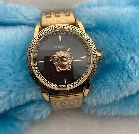 Versace gold wrist watch for men Jewellery Moodboard, Versace Watches, Gold Wrist Watch, Lux Watches, Wrist Watch For Men, Jewellery Business, Versace Gold, Latest Watches, Versace Watch