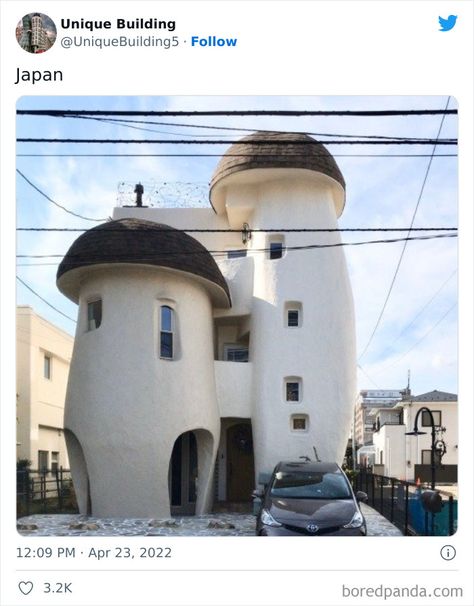 Sendai Japan, Earthship Home, Cob House, Mushroom House, Unique Buildings, Earthship, Sendai, Pretty House, Amazing Architecture