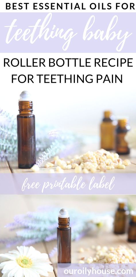 Essential Oils For Teething, Natural Teeth Whitening Diy, Roller Bottle Recipes, Roller Bottle Blends, Essential Oils For Babies, Oils Essential, Essential Oils For Pain, Teething Baby, Essential Oil Roller Bottle