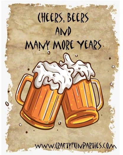 Cheers Beers Years Birthday Meme Happy Birthday Funny For Him Men Beer, Happy Birthday Wishes Beer Cheers, Funny Mens Birthday Greetings, Happy Birthday Guys Men, Birthday Funnies For Men, Cheers To Your Birthday Wishes, Happy Birthday Beer Men, Happy Birthday Drinking Funny, Happy Birthday Greetings Friends Funny