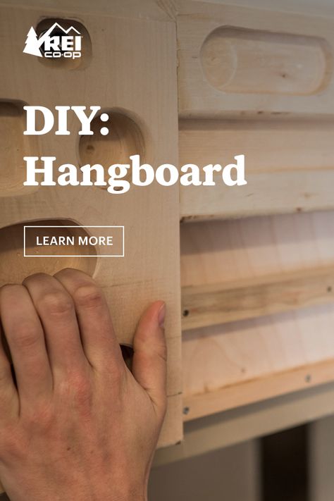 When you can’t get out to your favorite gym or crag to climb, you can still train with a DIY hangboard at home. Learn how to make one. Diy Hangboard Climbing, Hang Board Climbing, Diy Hangboard, Hangboard Workout, Climbing Pegboard, Calisthenics Gym, Home Climbing Wall, Climbing Training, Rock Climbing Holds