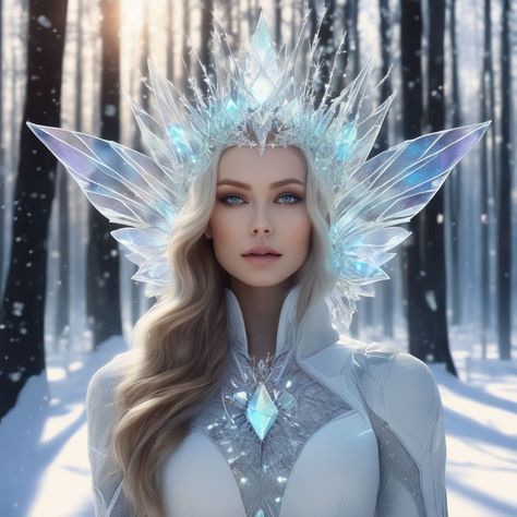 Ice Themed Outfit, Ice Princess Costume, Jack And Elsa, Goddess Aesthetic, Citrus Wedding, Dragon Artwork Fantasy, Beautiful Angels Pictures, Fantasy Princess, Holiday Costumes