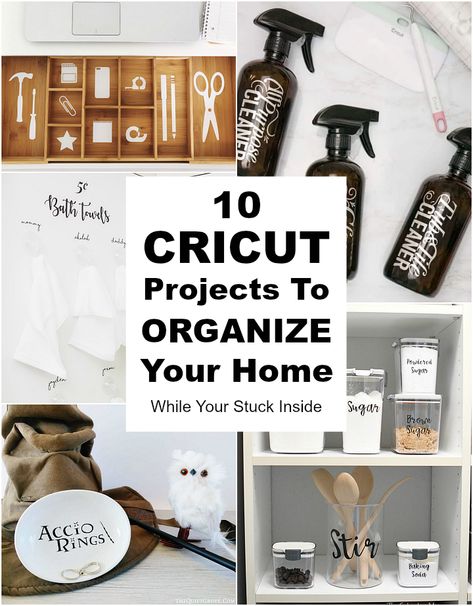 Home Organization With Cricut, Cricut Projects Organization, Cricut Home Organization Projects, Cricut Organization Projects, Cricut Home Projects, Cricut Nursery Projects, Cricut Organization Ideas, Cricut Home Decor Projects, Farmhouse Style Pantry