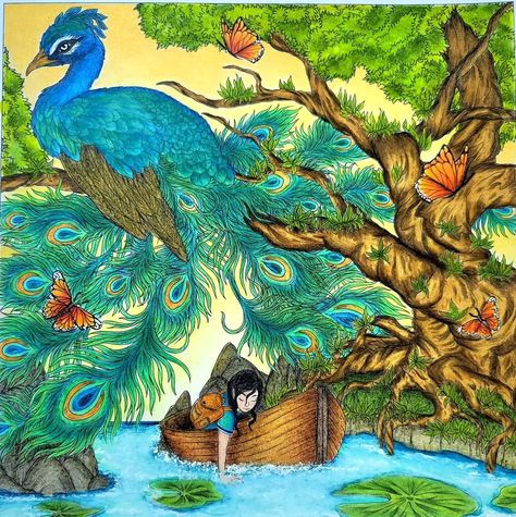 Mythographic Aviary, Joseph Catimbang, Colouring Inspiration, My Tho, Coloring Book Art, Color Inspo, Peacock Feathers, Peacocks, Happy Moments