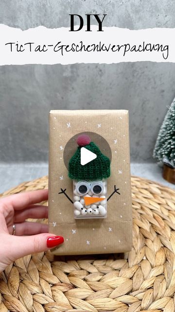 Sherin ◦ Geschenkideen l DIY l Lasern on Instagram: "DIY TicTac-Schneemann-Geschenk🎅🏼

Du brauchst:
- TicTacs
- Wackelaugen
- Orangenes Papier
- Eine kleine Mütze
- Edding
- Doppelseitiges Klebeband

Ich poste jeden Tag eine Weihnachtsgeschenkidee für euch. Folgt mir daher für weitere Geschenktipps und speichere dir das Video unbedingt ab. ✨

#geschenkideen #geschenk #handmade #weihnachten #handgemacht #diy #dekoideen #diyprojects #doityourself #geschenkinspo #weihnachtsgeschenk" Instagram Diy, On Instagram, Quick Saves, Instagram