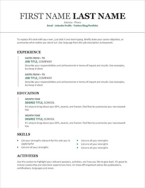 Chronological Resume Template, Simple Resume Format, Free Resume Template Word, Resume Format Download, Microsoft Word Resume Template, Free Resume Templates, Chronological Resume, Free Resume Template Download, Basic Resume