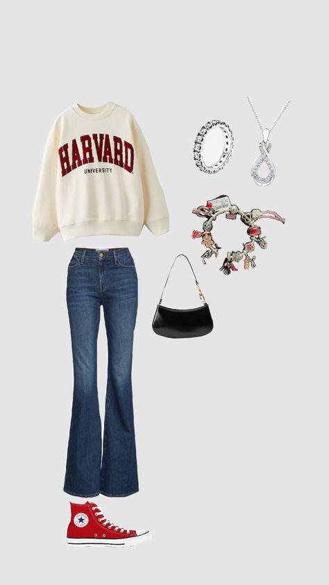 outfit idea Harvard Sweater Outfit, Harvard Aesthetic Outfit, Harvard Outfit, Harvard Aesthetic, Harvard Sweater, Sweater Outfit, Harvard University, Aesthetic Outfit, Professional Outfits