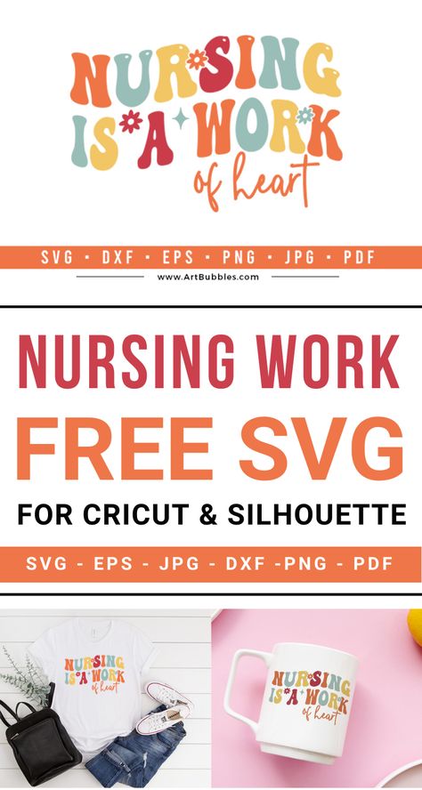 This SVG File is a freebie for crafters to make for the valentine's season using Cricut, silhouette, etc. Crafters can download this SVG file for free. Files: SVG, DXF, PNG, EPS, JPG & PDF. Free Retro Nurse SVG design. Perfect for printing on a variety of items like t-shirts, mugs, signs, cards, decals or anything else you can imagine! #nurse #svg #freesvg#nursesvg #cricut #craft #silhouette #nursetshirtsvg #nursesigns #nursecricutsvg #nursemugsvg #nursingworksvgsvg #nursefreesvg #nurseworksvg Nurse Svg Free Files, Nurse Svg Free Files For Cricut, Svg Free Files For Cricut, Using Cricut, Nurse Svg, Nurse Mugs, Cricut Craft, Pediatric Nursing, Nurse Quotes