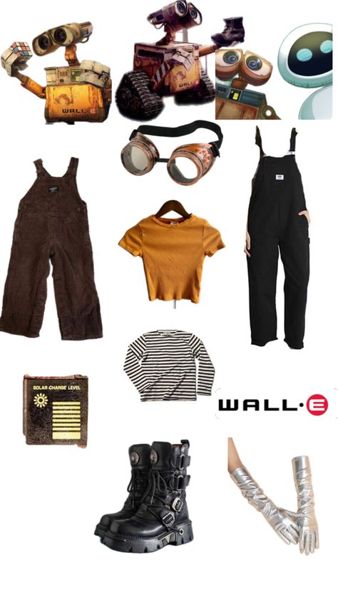 Wall.e halloween costume idea! Wall E Costume, Walle And Eva, Eve Costume, Halloween Costume Idea, Couples Halloween Outfits, Halloween Inspo, Wall E, Couple Halloween, Hallows Eve