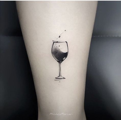 Wein Glas Tattoo, Glass Of Wine Tattoo, Wine Tattoo Ideas, Wine Tattoos, Wine Glass Tattoo, Wine Tattoo, Glass Tattoo, Mommy Tattoos, Coffee Tattoos