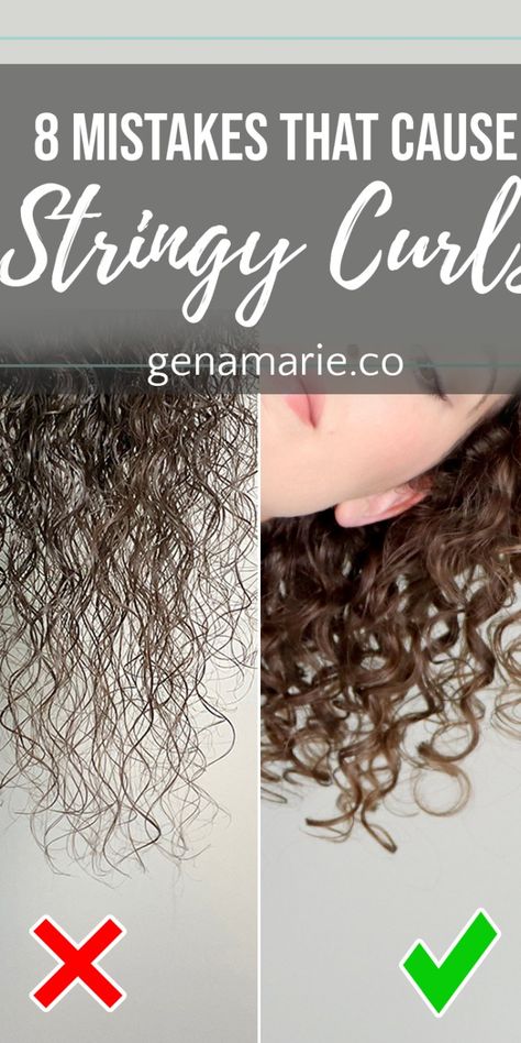 How to Get Stronger Hold + Tips for Preventing a Crunchy Look | Curlsmith #HotCurlSummer – Gena Marie Stringy Curly Hair Solutions, How To Avoid Stringy Curls, How To Rejuvenate Curly Hair, How To Break The Cast On Curly Hair, How To Get Rid Of Stringy Curls, How To Retrain Curly Hair, Retrain Curly Hair, Curl Training Hair Naturally Curly, Second Day Curly Hair Refresh