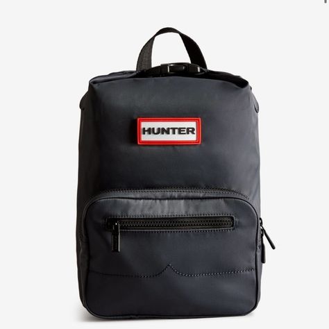 Hunter Nylon Mini Pioneer Topclip Backpack Black New Day Backpacks, British Weather, Mens Boots Casual, Mini Top, Jansport Backpack, Phone Support, Everyday Items, Mini Backpack, Navy Color