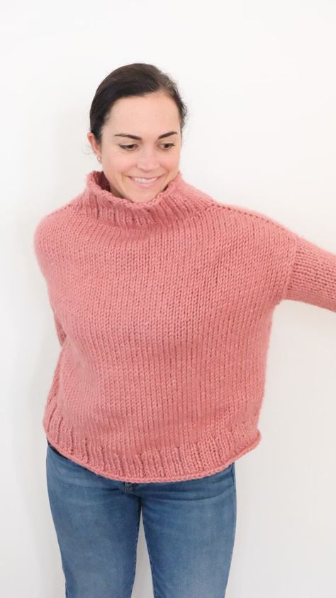 Turtle Neck Sweater Knitting Pattern, Turtleneck Sweater Pattern Free Knitting, Winter Turtleneck Chunky Knit Pattern, Roll Neck Sweater Pattern, Funnel Neck Sweater Pattern, Cozy Turtleneck Knitting Pattern, Funnel Neck Sweater Knitting Pattern, Funnel Neck Knitting Pattern, Slash Neck Jumper Knitting Pattern Free