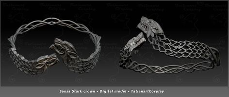 Stark Crown, Wolf Crown, Cersei Lannister Cosplay, Sansa Stark Cosplay, Queen In The North, Red Priestess, Game Of Thrones Sansa, Tattoo Samples, Got Costumes