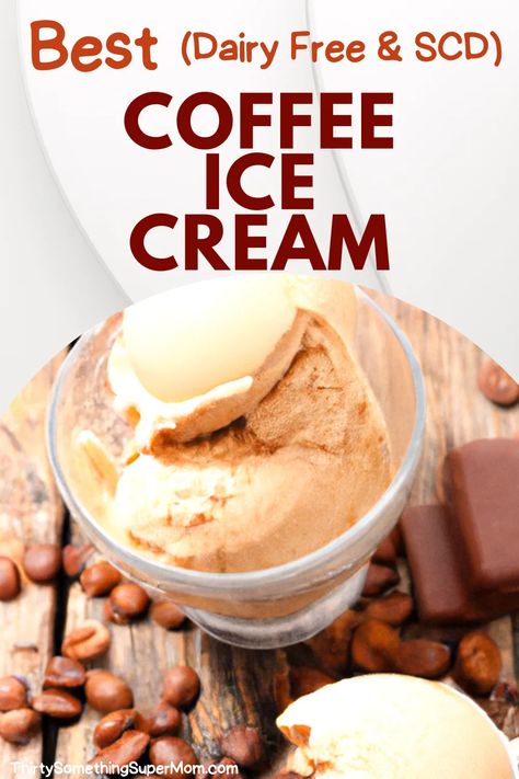 Lactose Free Ice Cream Recipe, Dairy Free Coffee Ice Cream, Homemade Coffee Ice Cream, Dairy Free Gelato, Cold Sweets, Lactose Free Ice Cream, Homemade Ice Cream Recipes Machine, Coffee Ice Cream Recipe, Ice Cream Recipes Machine