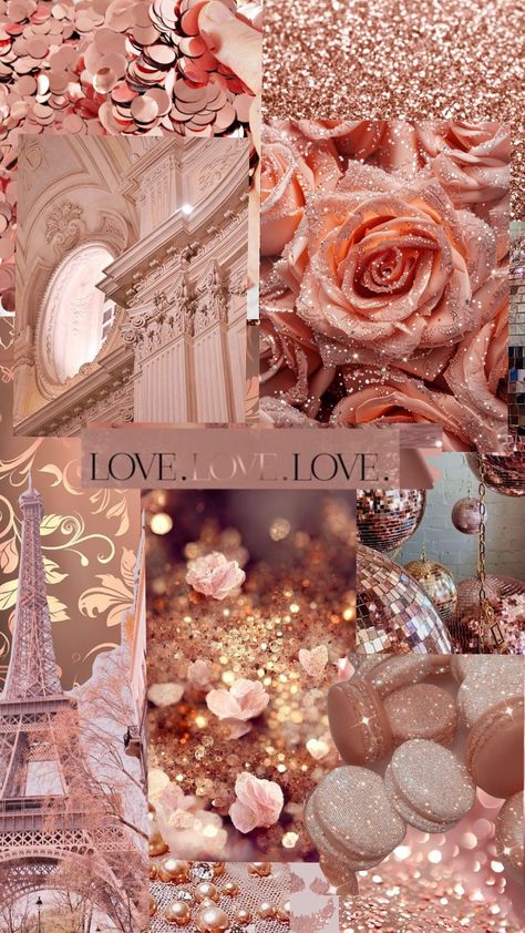 #rosegold #rosegoldaesthetic Aesthetic Rose Gold Wallpaper, Gold Princess Aesthetic, Rose Gold Lockscreen, Rose Gold Collage, Iphone Pink Aesthetic, Feminine Photoshoot, Rose Gold Color Palette, House Of Shadows, Gold Inspo