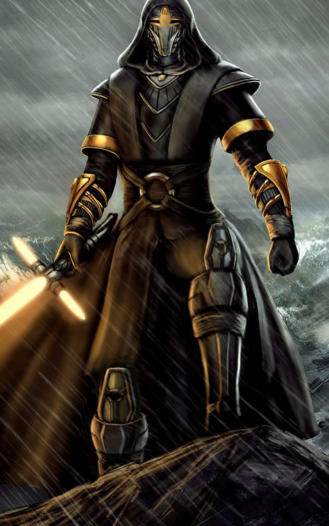 Star Wars Old Republic Wallpaper, Jedi General Oc, Mandalorian Jedi Concept, Jedi Sentinel Art, Jedi Knight Concept Art, Star Wars Jedi Oc Male, Jedi Knight Armor, Starkiller Art, Star Wars Mandalorian Art