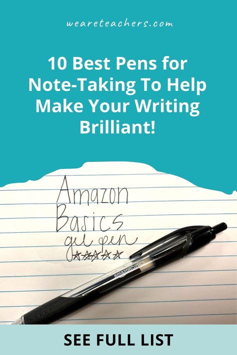 10 Best Note-Taking Pens (Take Writing From Boring to Brilliant!) Best Note Taking Pens, Monochromatic Aesthetic, Effective Classroom Management, Discounts For Teachers, We Are Teachers, Personal Writing, Classroom Management Tool, Fine Point Pens, Classroom Management Tips