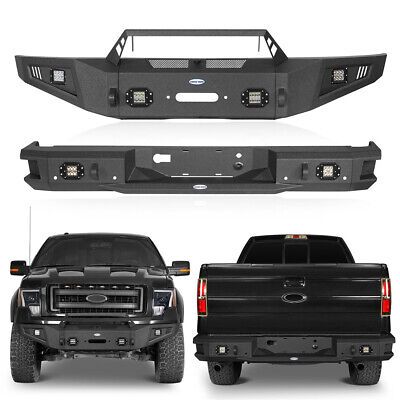 ad eBay - For 2009-2014 Ford F150 Front + Rear Bumper w/Winch Plate & LED Lights Textured - Buy Now, click the link (eBay) 2014 Ford F150, Winch Bumpers, Truck Bumpers, Light Texture, Ford F150, Click The Link, Auto Parts, Truck Parts, Buy Now