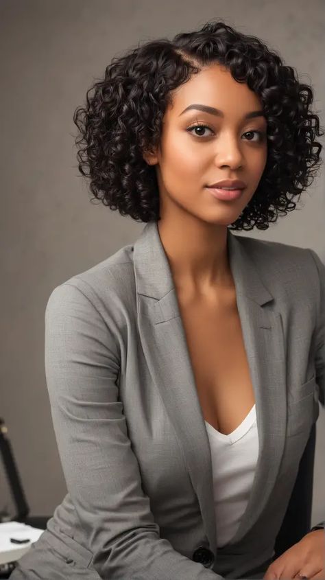 23 Stunning Curly Weave Hairstyles: Explore Top Styles for Black Women How To Get Natural Curly Hair, Medium Length Haircut For Black Women, Short Curled Hairstyles For Black Women, Curly African Hair, Bob With Curls Black Women, Short Curly Weave Styles, Curly Weave Hairstyles For Black Women, Black Women Short Curly Hair, Curly Hair Pics