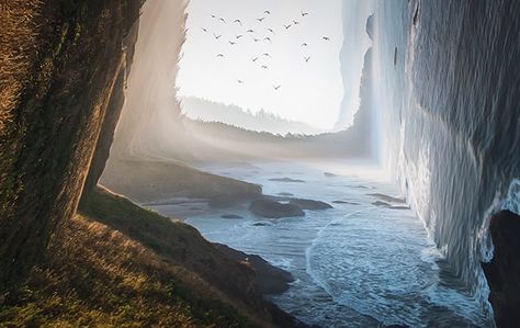 thisimage Ecola State Park, Photoshop Tips, Photoshop Cs6, Commercial Photographer, Weird World, Inception, Fantasy Landscape, Landscape Photos, Beautiful Landscapes