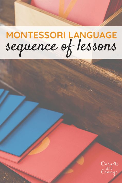 Montessori Language Sequence of Lessons Montessori Lesson Plans, Montessori Trays, Montessori Activities Preschool, Montessori Language, Montessori Parenting, Montessori Elementary, Montessori Lessons, Montessori Homeschool, Montessori Toddler Activities