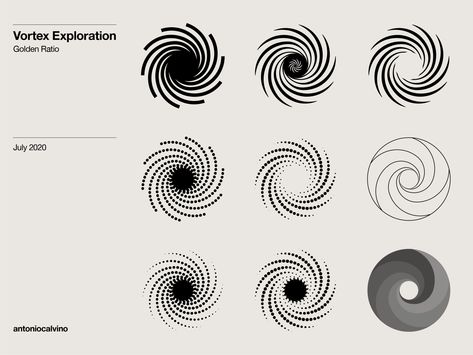 Vortex Tattoo Design, Golden Ratio Logo Design, Circle Logos Inspiration, Golden Ratio Logo, Circle Logos, Wings Tattoo, Brand Style Guide, Word Design, Abstract Tattoo