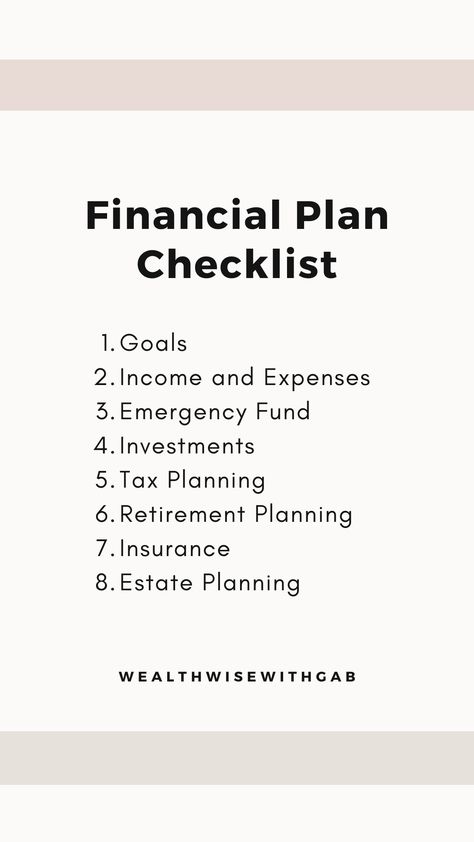 A financial plan is a comprehensive statement of an individual's long-term objectives for security and well-being and a detailed savings and investment strategy for achieving financial freedom. A financial plan may be created independently or with the help of a certified financial planner. It can be for an individual or family, for a business, or for a nonprofit entity. A good financial plan generally includes the following elements. Financial Business Plan, Financial Plan Template, Real Estate Business Plan, Financial Knowledge, Investment Strategy, Savings And Investment, Finance Career, Certified Financial Planner, Financial Plan