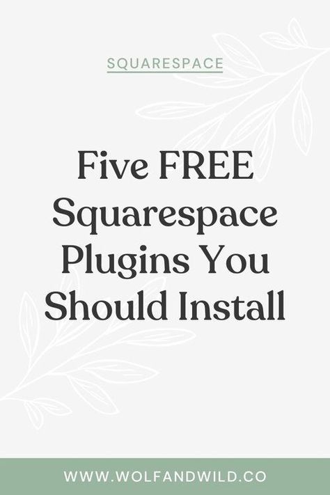 I love using plugins on my Squarespace website because it helps add some new elements and makes my site feel more unique. The free Squarespace plugins I’ll be sharing use Custom CSS to work. Square Website, Squarespace Layout, Squarespace Hacks, Squarespace Tutorial, Squarespace Blog, Website Fonts, Business Fonts, Squarespace Web Design, Squarespace Website Templates