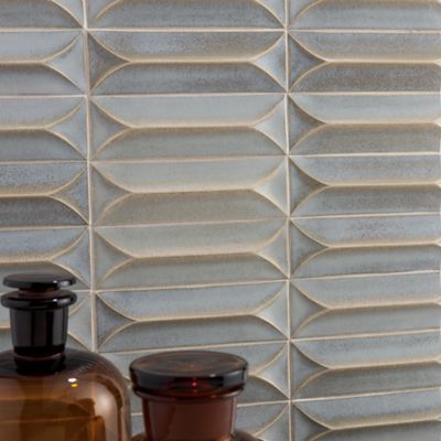 Combining function with beauty, ANN SACKS collections bring a space to life because it is a personal expression of those who live there. Ribbed Tile, Modern Tile Backsplash, Wood Tile Bathroom Floor, Ann Sacks Tile, Tile Backsplash Bathroom, Home Wet Bar, Ann Sacks Tiles, Ceramic Tile Backsplash, Ann Sacks