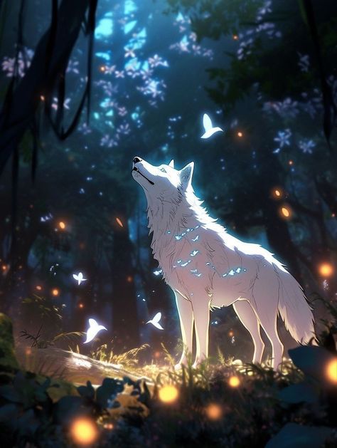 Wolf Wallpaper, Canine Art, Wolf Pictures, Kraf Diy, Anime Wolf, Fantasy Creatures Art, Anime Animals, Mythical Creatures Art, Cool Wallpapers Art