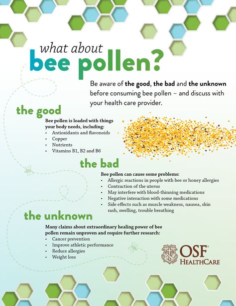 Uncertainties continue around use of bee pollen | OSF HealthCare Bee Pollen Before And After, Bee Pollen Recipes, Bee Pollen Benefits, Bee Pollen Benefits For Breast, Bee Pollen For Breast, Bee Pollen How To Eat, How To Use Bee Pollen, Benefits Of Bee Pollen For Women, Pollen Transfer Activity