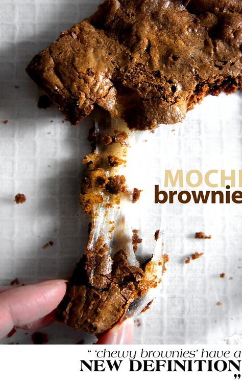 Mochi Brownie, Mochi Brownies, Dessert Chef, Mochi Recipe, Chinese Dumplings, Pasta Rice, Chewy Brownies, Hawaiian Food, Glutinous Rice