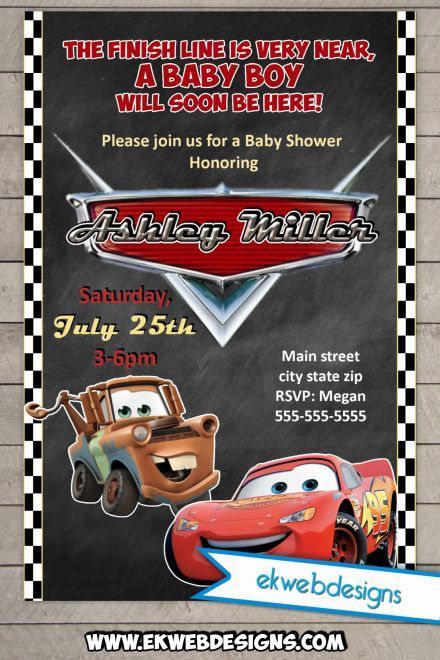 Disney Cars Decorations, Disney Cars Theme, Cars Decorations, Racing Baby, Mater Cars, Tow Mater, Cars Disney, Disney Baby Shower, Rustic Baby