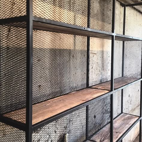 Industrial Door, Vintage Industrial Design, Industrial Style Decor, Industrial Bedroom, Vintage Industrial Furniture, Industrial Wood, Industrial Interiors, Industrial Kitchen, Industrial House