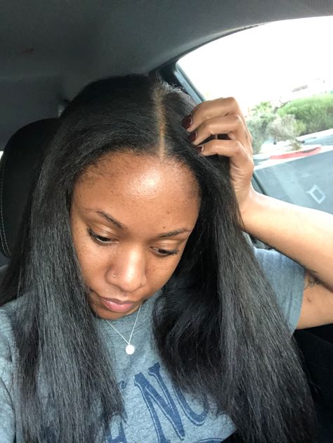 Lace closure installed behind the hairline Behind Hairline Closure, Closure Behind Hairline, Wig Behind Hairline, Lace Closure Install, Closure Install, Lace Closure, Hair Wigs, Human Hair, Wigs