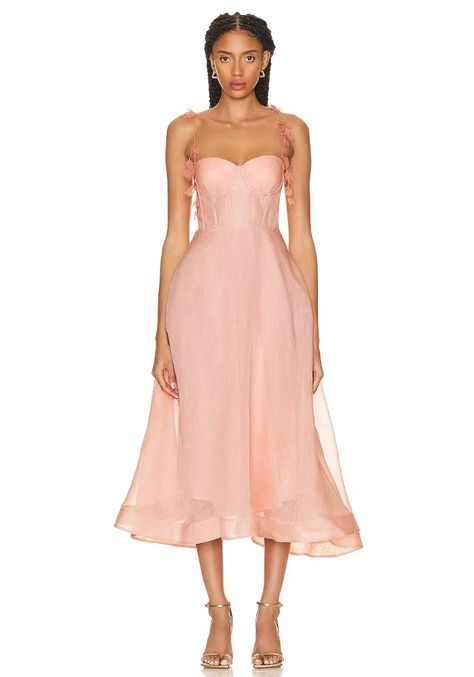 Midi Corset Dress, Formal Midi Dress, Midi Dress Pink, Dress Hire, Midi Dress Formal, Zimmermann Dress, Linen Midi Dress, Pink Midi Dress, Versatile Dresses