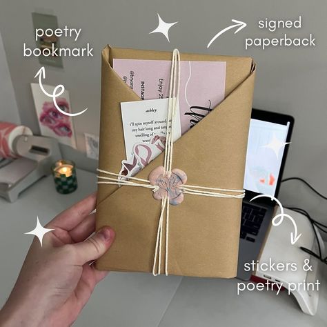 what do you get when you order my poetry book directly from me (on etsy)? let me tell you! INCLUDES: - signed copy of my book - a few cute stickers (picked at random) - a 25% off code for future use (on etsy) - a 2x6 poetry bookmark - a 5x7 poetry print all wrapped up in kraft paper and tied off with cotton twine and a wax seal that is hand-done by me with love and care. tags: tags: #poem #poetry #poetrybook #poetrycommunity #poetrylovers #poetrygram #poems #poemoftheday #poemsofinstagram... My Poetry, Poem A Day, Poetry Book, Wax Seal, Poetry Books, Kraft Paper, Christmas List, Cute Stickers, Twine