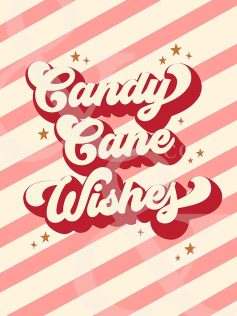 Candy Cane Aesthetic, Winter Club, Candy Cane Cards, Christmas Slogans, Christmas Fonts Free, Christmas Wallpapers, Candy Cane Christmas, Cute Christmas Wallpaper, Christmas Fonts