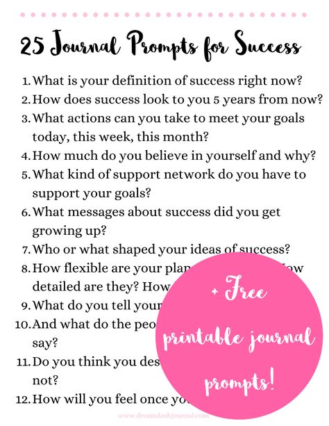 Mindset Journal Prompts, Free Printable Journal, Mindset Journal, Positive Affirmations For Success, Journal Questions, Reaching Goals, Printable Journal, Writing About Yourself, Wealth Affirmations