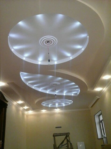 35 Stunning Ceiling Design Ideas To Spice Up Your Home - Engineering Discoveries Beautiful Ceiling Designs, Gypsum Ceiling Design, False Ceiling Bedroom, Ceiling Design Ideas, Pvc Ceiling Design, False Ceiling Living Room, Gypsum Ceiling, Pop False Ceiling Design, Pop Ceiling Design