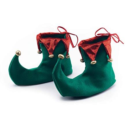 Elf Shoe Covers ~ Santa's Helper ~ Christmas ~ Red and Green #christmas #christmasdecor Elf Shoe Covers, Xmas Fancy Dress, Pixie Shoes, Pixie Boots, Hippie Shoes, Pirate Boots, Ladies Fancy Dress, Christmas Fancy Dress, Green Xmas