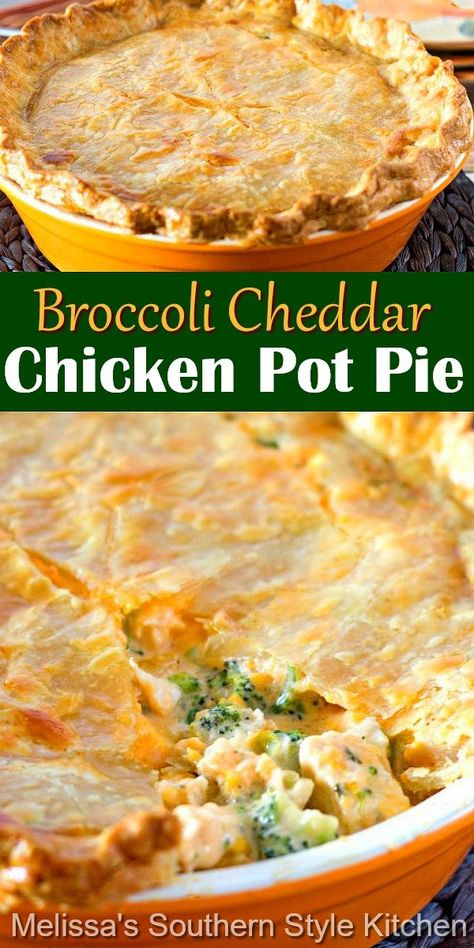 Chicken Broccoli Pie, Chicken And Broccoli Pot Pie, Broccoli Cheddar Chicken Pot Pie, Broccoli Cheddar Pot Pie, Cheddar Chicken Pot Pie, Man Meals, Pot Pie Recipe Easy, Clothes Basics, Easy Chicken Pot Pie Recipe