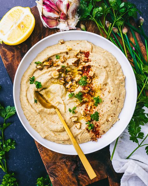 Easy Whipped Feta, Whipped Feta Dip, Babaganoush Recipe, A Couple Cooks, Throwing A Party, Baba Ganoush, Feta Dip, Vegetarian Cookbook, Couple Cooking