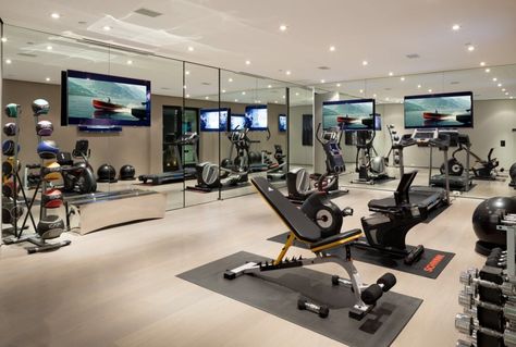 Dream Home Gym, Luxury Gym, Exercise Room, Gym Room At Home, Dream Life House, Home Gym Design, Dream House Rooms, Luxury Homes Dream Houses, Dream Apartment