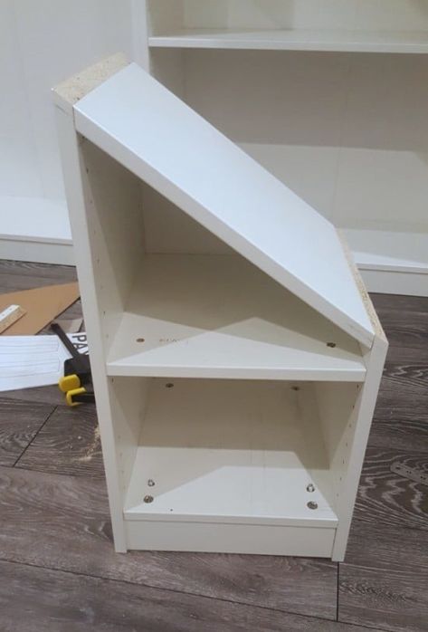 Loft Wardrobe, Under Eaves Storage, Ikea Loft, Ikea Wardrobe Hack, Attic Bedroom Storage, Eaves Storage, Attic Wardrobe, Attic Closet, Ikea Wardrobe