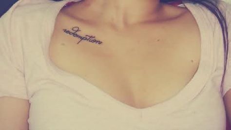 30 Collar Bone Tattoos Idea for Women and Girls | Tattoos Mob Tattoo Text, Clavicle Tattoo, Collarbone Tattoo, Text Tattoo, Disney Tattoo, Delicate Tattoo, Collar Bone Tattoo, Ink Master, Girly Tattoos